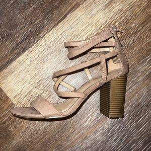 Lauren Conrad Taupe Strappy Heels